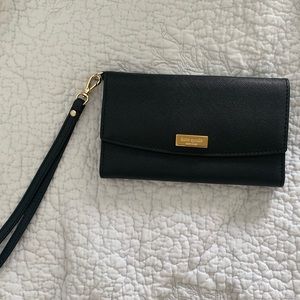 Kate Spade Black Wristlet Purse